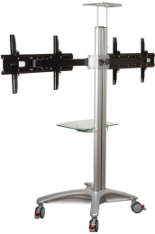 Подставка для телевизора Arm Media PT-STAND-15, 26-55", напольный, наклон, серебристый [10242]