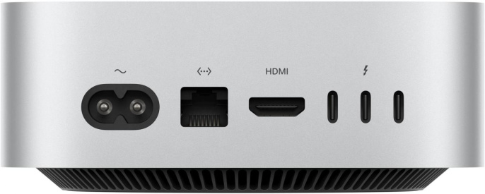 Компьютер Apple Mac mini A3238 Apple M4 10 core, 16ГБ, 256ГБ SSD , Apple, macOS, серебристый [mu9d3hn/a]