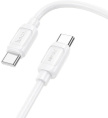 Кабель Hoco X115 52001 USB Type-C (m)-USB Type-C (m) 1м белый