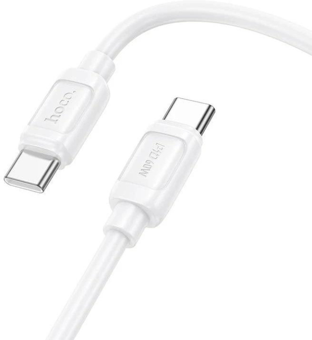 Кабель Hoco X115 52001 USB Type-C (m)-USB Type-C (m) 1м белый