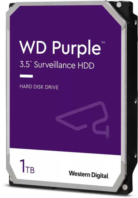 Жесткий диск WD SATA-III 1TB WD10PURZ Surveillance Purple (5400rpm) 64Mb 3.5"