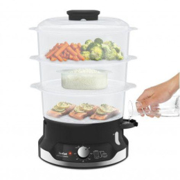 Пароварка Tefal VC204810 3ярус. 800Вт черный (1510001937)