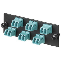 Панель FAP с 6 Duplex LC OM3 50/125 циркон. аква./ FAP w/6 LC 10 GbE Dupl mm Adapters AQ FAP6WAQDLCZ