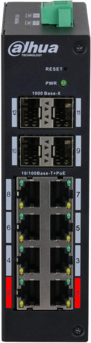 Коммутатор Dahua DH-HS4412-8ET-120, управляемый