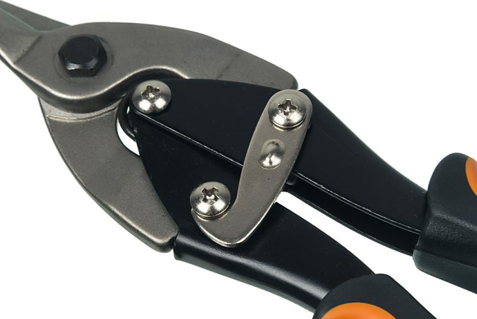 Ножницы по металлу 250 мм прямой рез двухкомпонентные рукоятки Вихрь 73/10/8/1