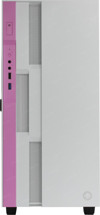 Корпус ATX Без БП GameMax Brufen C3 WP Tempered Glass, Mesh сетка+ARGB Strip 1хUSB 2.0, 1xUSB-A 3.2 5Гбит/с, HD Audio+Mic, VGA MAX 340mm, CPU MAX 170mm, 1x120mm ARGB GMX-12-Rainbow -C9 fan, 1xPatent Cooling&Over Clocking COC Fan White/Pink