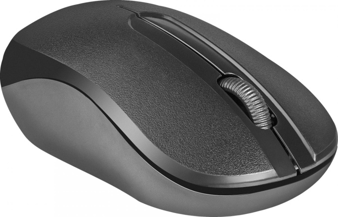 Мышь беспроводная Defender Datum MM-285, радио, оптическая, USB, 1600dpi, черный [52285]