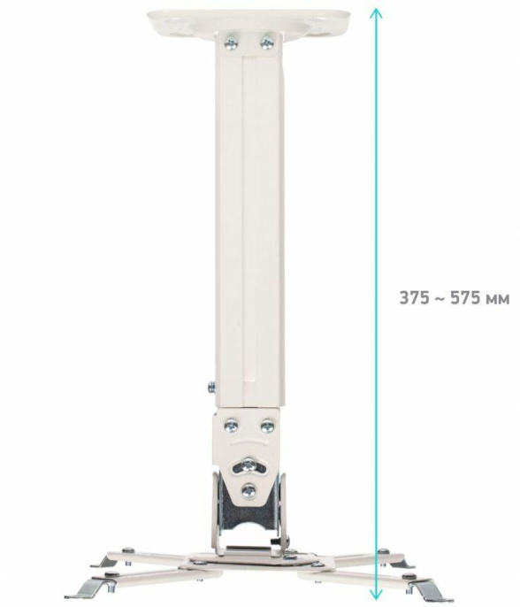 Кронштейн для проектора Onkron K5A белый макс.10кг потолочный поворотно-выдвижной и наклонный