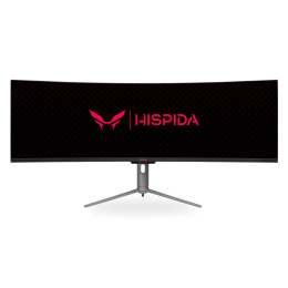 Игровой монитор 49 Монитор HISPIDA 49'' 5120x1440, VA, 178/178, 6ms, 320nit, 3000:1, 120Hz, DP/HDMI, 2xUSB-A, FreeSync, LowBlueLight, USB-C 65W, RJ45, LTS, IntPWR, Black, 1y