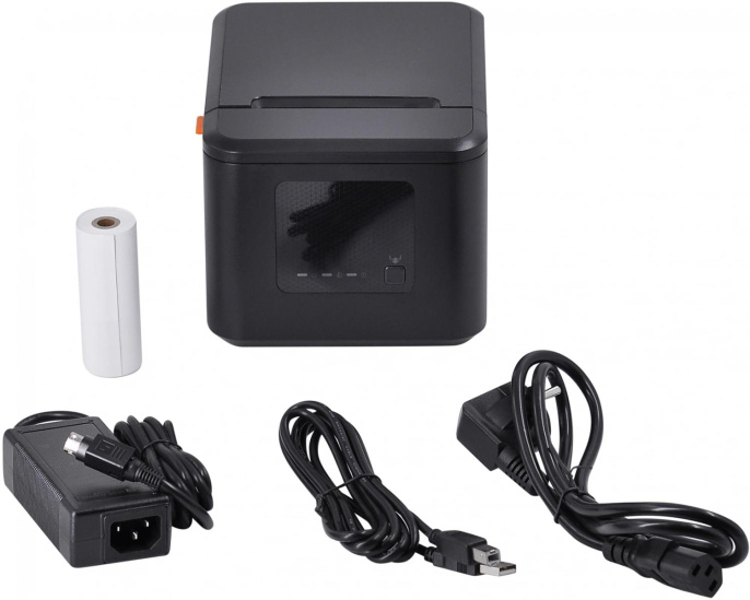 Термопринтер Mertech Q80 1022 203dpi 230мм/с/USB/Eth для печ.чеков. черный