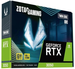 Видеокарта Zotac NVIDIA GeForce RTX 3050 RTX 3050 TWIN EDGE OC 6ГБ GDDR6, OC, Ret [zt-a30510h-10l]