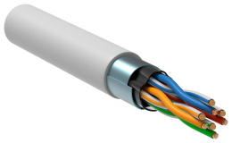 Витая пара F/UTP кат.5е ITK BC1-C5E04-328-305-G 4 пары белая 305 метров