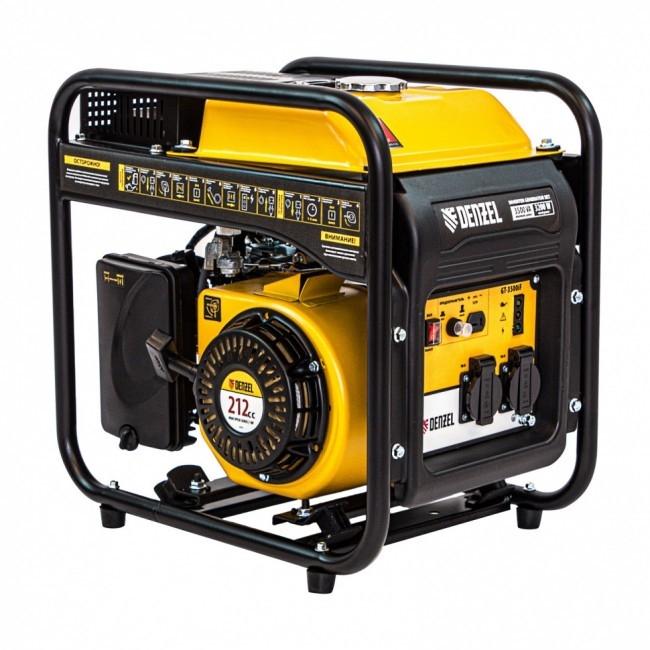 Denzel Инверторная генераторная установка GT-3500iF, 3,5 кВт, 230 В,открытый корпус,ручной старт [94705]