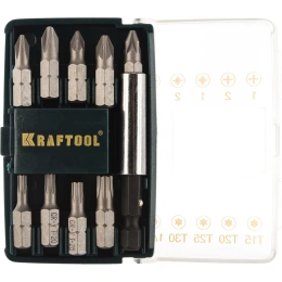 Набор бит с магнитным адаптером Kraftool 26130-H10