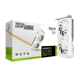 Видеокарта ZOTAC GAMING GeForce RTX 5070 Twin Edge OC White Edition 12Gb DDR7 192 bit 2165 /2542 MHz 3*DP/HDMI 2*FAN ZT-B50700Q-10P RTL