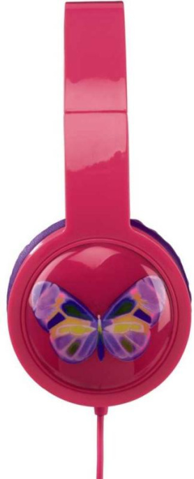 Наушники мониторные Hama Blink`n Kids 1.2м розовый проводные оголовье 00135664