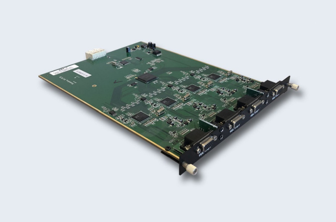 TNTV/TNT MMS-4I-VGA Карта интерфейсная, VGA+AUDIO, 4 внешних входных порта: HD-DB15, интегрированный конвертер видеоразрешений/scaler;для коммутаторов серии MMS-xxxxIPB