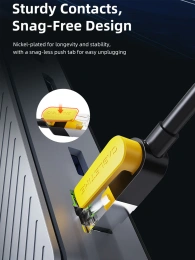 Патч-корд CABLETIME CN70H (CT-CAT7F-PB1) 1 м, FTP Gigabit Ethernet CAT7, желтый+черный