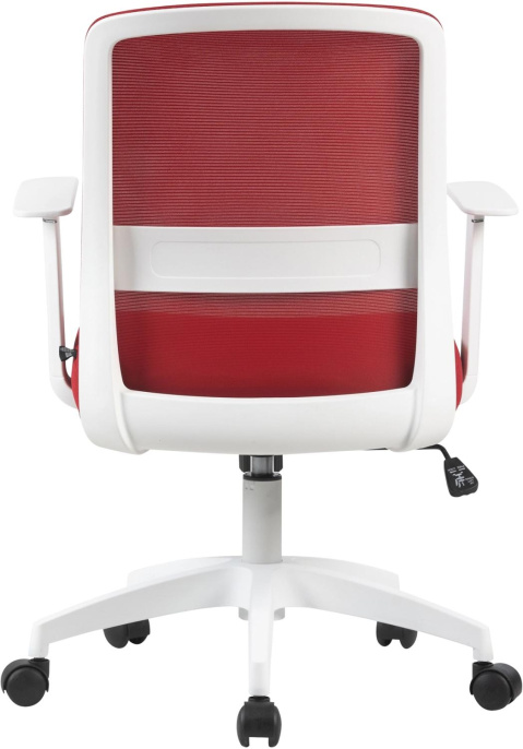 Кресло Cactus CS-WMC333-RD, сетка/ткань, до 100кг, фиксированные подлокотники,  темно-красный