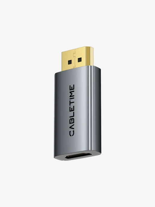 Адаптер CABLETIME CP22A (CT-DMHF4K-AG3) DP to HDMI Adapter 4K30Hz
