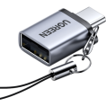 Адаптер переходник UGREEN US270 50283 Type C to USB 3.0 A Adapter Cable with Lanyard с ремешком. Цвет: серый космос