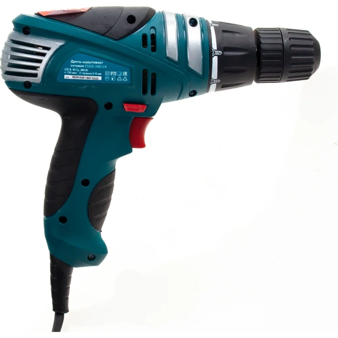 Дрель-шуруповерт КРАТОН ESDD-280/24, сетевой [3 02 01 029]