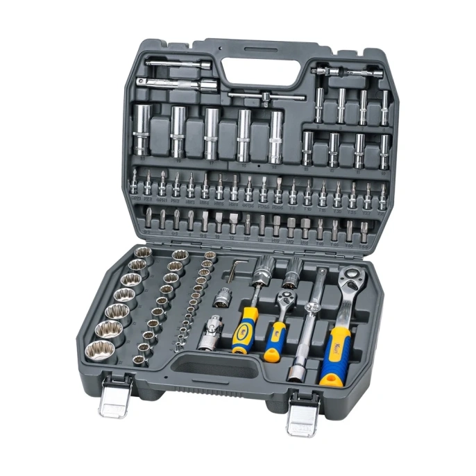 Набор инструмента 1/2 Dr и 1/4 Dr 94 предметов с 12 гранными головками KRAFT KT 700682