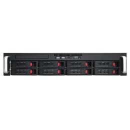 Серверная платформа ExeGate Pro 2U550-HS08 <RM 19", высота 2U, глубина 550, Redundant БП 2x550W, 8xHotSwap, 2xUSB> EX292412RUS