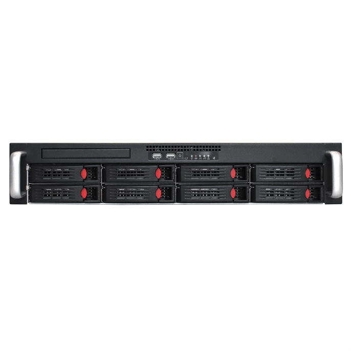 Серверная платформа ExeGate Pro 2U550-HS08 <RM 19", высота 2U, глубина 550, Redundant БП 2x550W, 8xHotSwap, 2xUSB> EX292412RUS