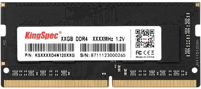 Оперативная память KINGSPEC KS3200D4N12004G DDR4 - 1x 4ГБ 3200МГц, для ноутбуков SO-DIMM , Ret