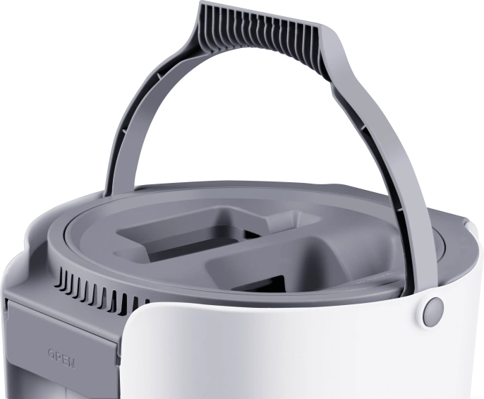 Набор для уборки со шваброй DEFENDER CM-403,серый,ведро цилиндр, 2 насадк,28403