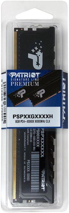 Оперативная память DDR4 16Gb PC-21300 2666MHz Patriot Signature Premium Line PSP416G2666H1
