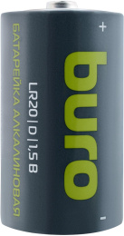 D Батарейка Buro Alkaline LR20,  2 шт. 18000мAч