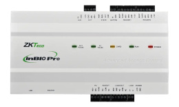 Контроллер ZKTeco inBio160 Pro сетевой, биометрический, на 1 дверь, интерфейсы связи: TCP/IP, RS-485, память 60 000 карт, 20 000 отпечатков пальцев, 100 000 событий, 4 входа для считывателей, 1 кнопка выхода, 1 датчик двери, 1 вспомогательный вход, 1 доп