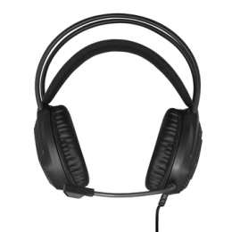 Полноразмерные игровые наушники с микрофоном (гарнитура) ExeGate Cosmos HS-704GL (регулировка оголовья, гибкий дежатель микрофона, объемный звук 7.1, длина кабеля 2.5м, динамик 50мм, 20-20000Гц, RGB подсветка, USB интерфейс, регулировка громкости, Color B