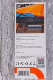 USB концентратор CABLETIME HB01G (CT-HBP1-AG6) 6-в-1 с HDMI, 100W PD для MacBook Pro/Air - Gray