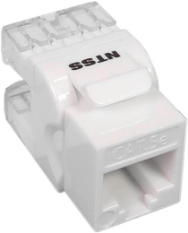 Модуль NTSS NTSS-KJ-UTP-RJ45-5E-180-WT информ. KeystoneRJ45 кат.5E UTP бел.