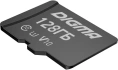 Карта памяти microSDXC UHS-I U1 Digma 128 ГБ, 90 МБ/с, Class 10, CARD10, 1 шт., переходник SD [dgfca128a01]