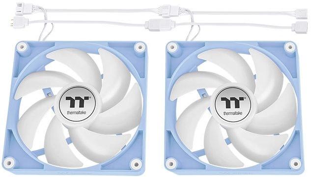 Вентилятор для корпуса Thermaltake CT120 Sync Hydrangea ARGB 120х120x25 голубой 4-pin 25.8дБ упак.:2шт CL-F202-PL12BU-A Ret