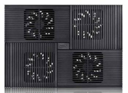 Подставка для ноутбука DeepCool Multi Core X8, 17", 381х268х29 мм, 2хUSB, вентиляторы 4 х 1290г [dp-n422-x8bk]