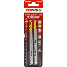 Пилка для лобзика универсальная, T345XF быстрый рез, BIM 2 шт. REDVERG 6623563 (820341 6623563)