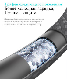 Кабель Romoss CB3235 1746963 USB Type-C m -USB Type-C m 1.2м черный
