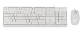 RAPOO Клавиатура+мышь проводная X130PRO, цвет - черный (12548)