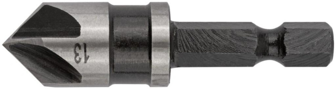 Зенкер FIT 36445,  по дереву/металлу/пластику,  13мм,  шестигранный (1/4HEX - E)