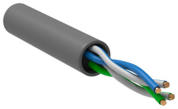 Витая пара U/UTP кат.5 ITK BC1-C502-111-305-G 2 пары серая 305 метров