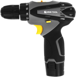 Дрель-шуруповерт Ovk Tools OTCS1AA-12V-1.5A аккум. патрон:быстрозажимной (кейс в комплекте)