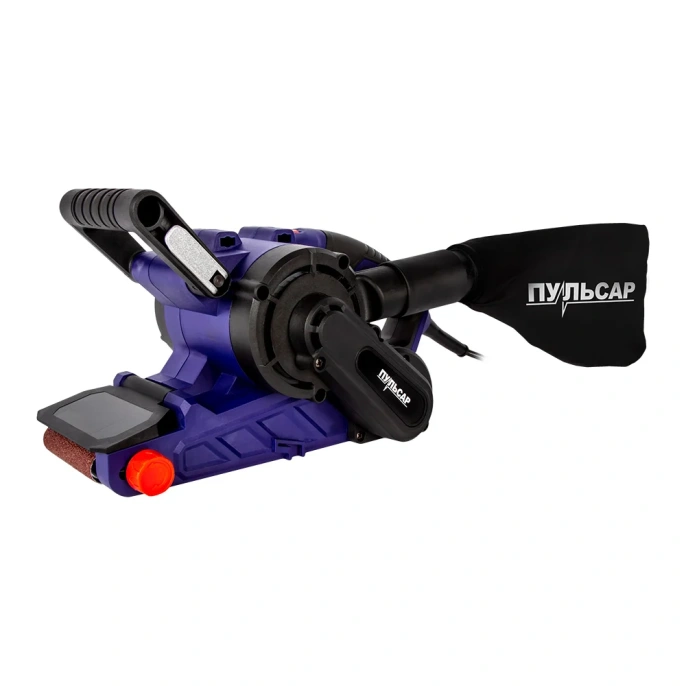 Ленточная шлифмашина Пульсар ЛШМ 1100С, 1100 Вт, лента 76x533 мм, 120-380 м/мин, струбцины, 4.1 кг 916-585