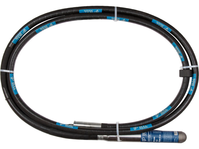 Вал гибкий 6 м в сборе с вибронаконечником 58 мм для вибратора BULL PCV 6026 1329660