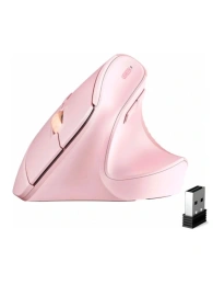 Беспроводная вертикальная мышка UGREEN M571 55917 Wireless Vertical Mouse 2.4 GHz. Цвет: розовый