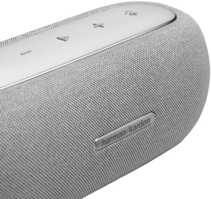 Колонка порт. Harman Kardon Luna Google Assistant, Amazon Alexa серый 40W 1.0 BT/Wi-Fi 4800mAh HKLUNAGRYEU